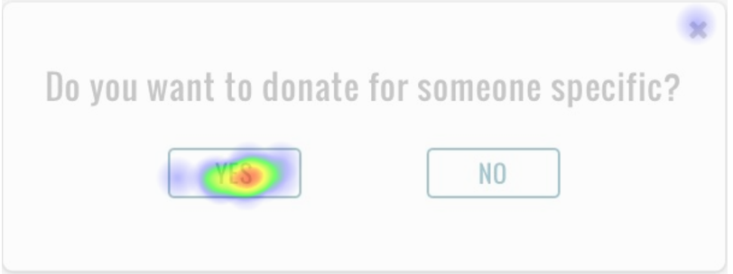 mockups high-fidelity testing for donating