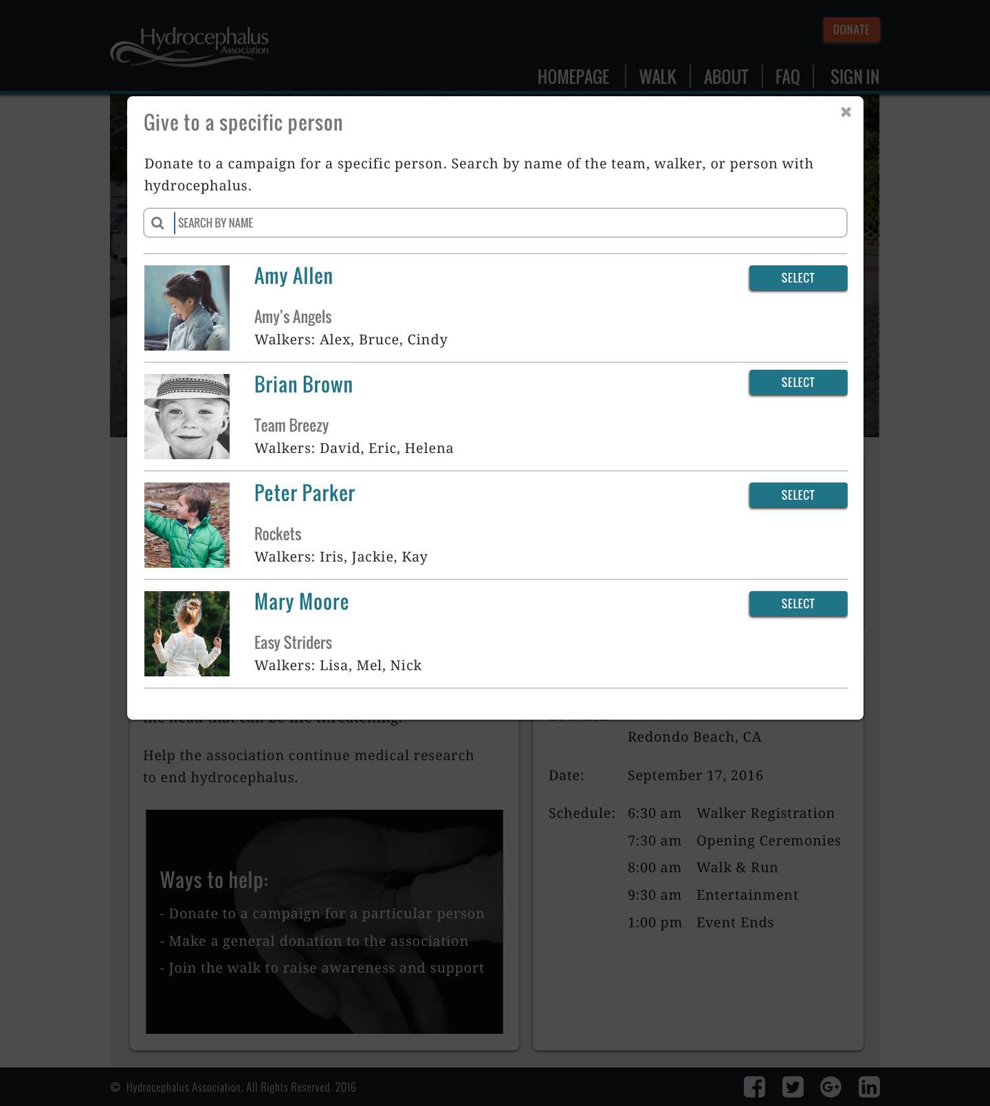 search mockup