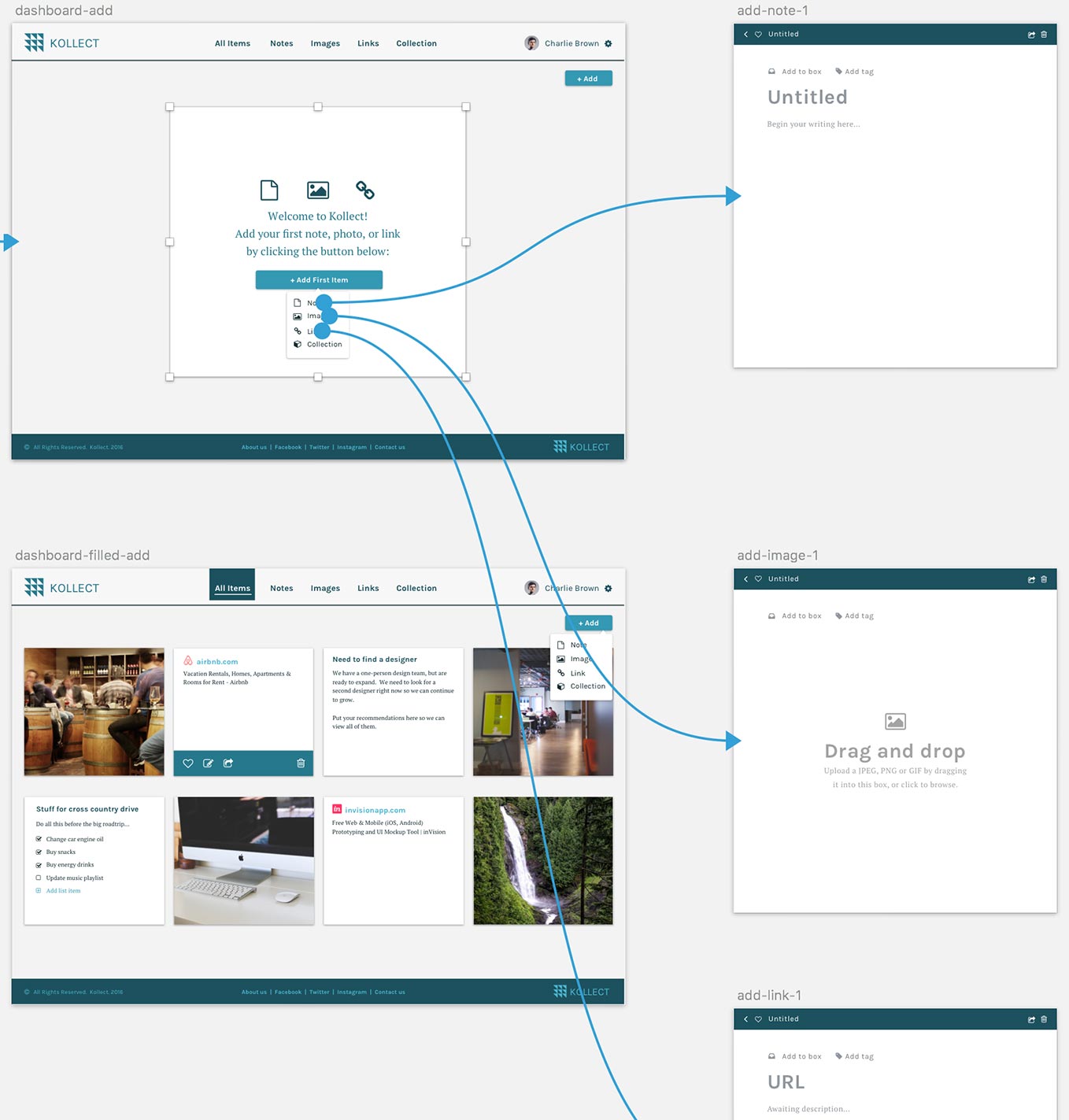 InVision prototype